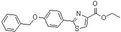 结构式 CAS# 885279-35-6, 2-[4-(苄氧基)苯基]-1,3-噻唑-4-羧酸乙酯