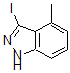 structure of CAS# 885522-63-4, 3-Iodo-4-Methyl-1H-Indazole;3-Iodo-4-Methyl-1H-Indazole(SALTDATA: FREE);3-IODO-4-METHYL (1H)INDAZOLE