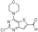 structure of CAS# 885618-31-5, 2-Chloro-4-(4-Morpholinyl)-Thieno[3,2-d]Pyrimidine-6-Carboxaldehyde;Thieno[3,2-D]Pyrimidine-6-Carboxaldehyde, 2-Chloro-4-(4-Morpholinyl)-;2-Chloro-4-(Morpholin-4-Yl)Thieno[3,2-D]Pyrimidine-6-Carboxaldehyde;2-Chloro-4-(Morpholin-4-Yl)Thieno[3,2-D]Pyrimidine-6-Carbaldehyde