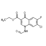 CAS#: 88569-33-9， Ethyl 7-chloro-6-fluoro-1-formamido-4-oxo-1,4-dihydro-3-quinolinecarboxylate