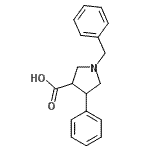 CAS#: 885958-91-8， 1-Benzyl-4-phenyl-3-pyrrolidinecarboxylic acid