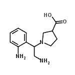 CAS#: 886363-85-5， 1-[2-Amino-1-(2-aminophenyl)ethyl]-3-pyrrolidinecarboxylic acid