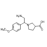 CAS#: 886364-07-4， 1-[2-Amino-1-(4-methoxyphenyl)ethyl]-3-pyrrolidinecarboxylic acid