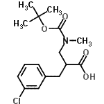 CAS#: 886364-77-8， 2-(3-Chlorobenzyl)-3-(methyl{[(2-methyl-2-propanyl)oxy]carbonyl}amino)propanoic acid