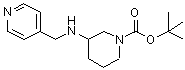 CAS#: 886364-97-2， 2-Methyl-2-propanyl 3-[(4-pyridinylmethyl)amino]-1-piperidinecarboxylate