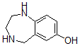 结构式 CAS# 886366-76-3, 2,3,4,5-四氢-1H-1,4-苯并二氮杂卓-7-醇