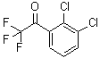 structure of CAS# 886371-11-5, 1-(2,3-Dichlorophenyl)-2,2,2-trifluoroethanone;2',3'-Dichloro-2,2,2-trifluoroacetophenone;MFCD02260843