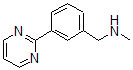 structure of CAS# 886851-49-6, N-Methyl-3-(2-Pyrimidinyl)-Benzenemethanamine;N-[3-(Pyrimidin-2-Yl)Benzyl]Methylamine, 2-{3-[(Methylamino)Methyl]Phenyl}Pyrimidine;Benzenemethanamine, N-Methyl-3-(2-Pyrimidinyl)- (9CI);N-Methyl-3-Pyrimidin-2-Ylbenzylamine 97%