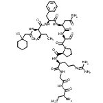 CAS#: 88686-52-6， N-[(1-Sulfanylcyclohexyl)acetyl]-D-isoleucyl-L-phenylalanyl-L-asparaginyl-3-thioxo-L-alanyl-L-prolyl-N<sup>5</sup>-(diaminomethylene)-L-ornithyl-N-(2-aminobutanoyl)glycinamide