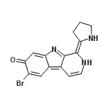 CAS#: 88704-49-8， (1Z)-6-Bromo-1-(2-pyrrolidinylidene)-1,2-dihydro-7H-beta-carbolin-7-one
