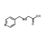 structure of CAS# 88720-65-4, N-(4-Pyridinylmethyl)glycine;[(Pyridin-4-ylmethyl)-amino]-acetic acid;2-((pyridin-4-ylmethyl)amino)acetic acid;N-(pyridin-4-ylmethyl)glycine