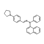 CAS#: 88738-70-9， 1-(4-{(E)-[1-Naphthyl(phenyl)hydrazono]methyl}phenyl)pyrrolidine