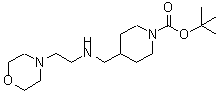 CAS#: 887583-43-9， 2-Methyl-2-propanyl 4-({[2-(4-morpholinyl)ethyl]amino}methyl)-1-piperidinecarboxylate