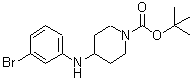 CAS#: 887583-76-8， 2-Methyl-2-propanyl 4-[(3-bromophenyl)amino]-1-piperidinecarboxylate