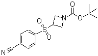CAS#: 887586-94-9， 2-Methyl-2-propanyl 3-[(4-cyanophenyl)sulfonyl]-1-azetidinecarboxylate