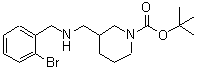 CAS 登录号：887587-10-2， 3-{[(2-溴苄基)氨基]甲基}-1-哌啶羧酸叔丁酯