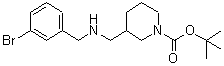 CAS#: 887587-16-8， 2-Methyl-2-propanyl 3-{[(3-bromobenzyl)amino]methyl}-1-piperidinecarboxylate