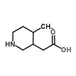 CAS#: 887587-28-2， (4-Methyl-3-piperidinyl)acetic acid