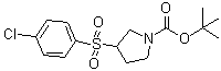 CAS#: 887587-54-4， 2-Methyl-2-propanyl 3-[(4-chlorophenyl)sulfonyl]-1-pyrrolidinecarboxylate