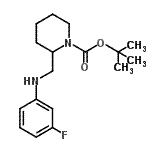 CAS#: 887587-94-2， 2-Methyl-2-propanyl 2-{[(3-fluorophenyl)amino]methyl}-1-piperidinecarboxylate