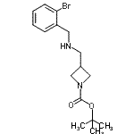 CAS#: 887589-78-8， 2-Methyl-2-propanyl 3-{[(2-bromobenzyl)amino]methyl}-1-azetidinecarboxylate