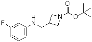 CAS#: 887590-00-3， 2-Methyl-2-propanyl 3-{[(3-fluorophenyl)amino]methyl}-1-azetidinecarboxylate