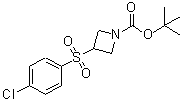 CAS#: 887593-63-7， 2-Methyl-2-propanyl 3-[(4-chlorophenyl)sulfonyl]-1-azetidinecarboxylate