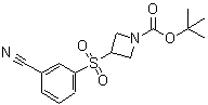 CAS#: 887593-72-8， 2-Methyl-2-propanyl 3-[(3-cyanophenyl)sulfonyl]-1-azetidinecarboxylate