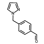 结构式 CAS# 887922-90-9, 4-(1H-吡唑-1-基甲基)苯甲醛
