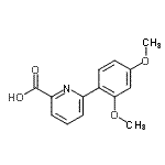 CAS#: 887982-90-3， 6-(2,4-Dimethoxyphenyl)-2-pyridinecarboxylic acid