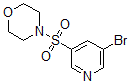 结构式 CAS# 889676-35-1, 4-[(5-溴-3-吡啶基)磺酰基]-吗啉
