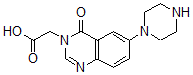 结构式 CAS# 889958-08-1, (4-氧代-6-哌嗪-1-基-4H-喹唑啉-3-基)-乙酸