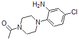 structure of CAS# 890091-78-8, 1-[4-(2-Amino-4-Chlorophenyl)-1-Piperazinyl]-Ethanone