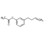 结构式 CAS# 890097-78-6, 3-(3-丁烯-1-基)苯基乙酸酯