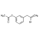 structure of CAS# 890097-81-1, 3-(2-Bromo-2-propen-1-yl)phenyl acetate;3-(3-Acetoxyphenyl)-2-bromo-1-propene