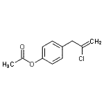 structure of CAS# 890097-85-5, 4-(2-Chloro-2-propen-1-yl)phenyl acetate;3-(4-Acetoxyphenyl)-2-chloro-1-propene