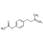 structure of CAS# 890097-90-2, 4-(3-Methyl-3-buten-1-yl)phenyl acetate;4-(4-Acetoxyphenyl)-2-methyl-1-butene