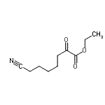 structure of CAS# 890097-92-4, Ethyl 7-cyano-2-oxoheptanoate;Ethyl 7-cyano-2-oxoheptanoate