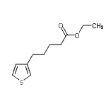 结构式 CAS# 890098-01-8, 乙基5-(3-噻吩基)戊酸酯