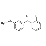 structure of CAS# 890098-08-5, (2-Fluorophenyl)(3-methoxyphenyl)methanone;2-fluoro-3'-methoxybenzophenone