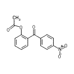 结构式 CAS# 890098-34-7, 2-(4-硝基苯甲酰)苯基乙酸酯