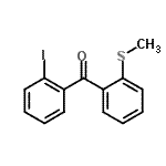 结构式 CAS# 890098-51-8, (2-碘苯基)[2-(甲硫基)苯基]甲酮