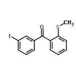 结构式 CAS# 890098-53-0, (3-碘苯基)[2-(甲硫基)苯基]甲酮