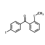 结构式 CAS# 890098-55-2, (4-碘苯基)[2-(甲硫基)苯基]甲酮