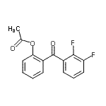 结构式 CAS# 890098-64-3, 2-(2,3-二氟苯甲酰)苯基乙酸酯