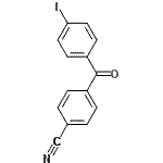 结构式 CAS# 890098-67-6, 4-(4-碘苯甲酰基)苯甲腈