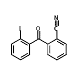 structure of CAS# 890098-75-6, 2-(2-Iodobenzoyl)benzonitrile;2-cyano-2'-iodobenzophenone