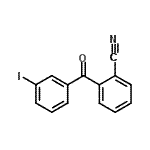 结构式 CAS# 890098-77-8, 2-(3-碘苯甲酰基)苯甲腈