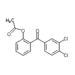 结构式 CAS# 890098-84-7, 2-(3,4-二氯苯甲酰基)苯基乙酸酯