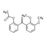 结构式 CAS# 890098-88-1, 2-(2,3-二甲氧基苯甲酰基)苯基乙酸酯